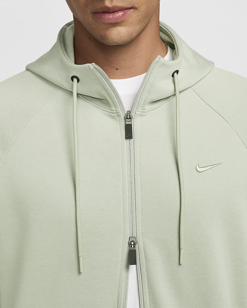 Nike Primary Fleece Men s Dri FIT UV Full Zip Performance Hoodie